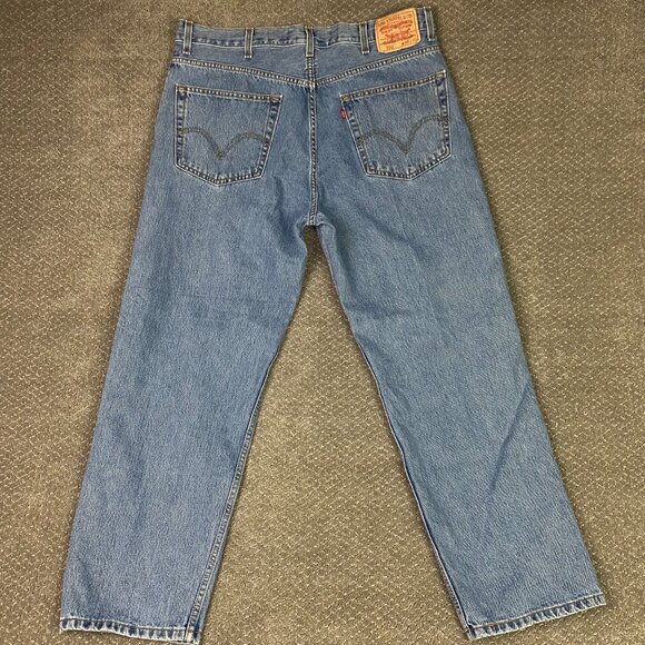 Vintage Y2K Levi's 550 Relaxed Fit Jeans Men's 38 x 30 Blue Cotton - Picture 4 of 15